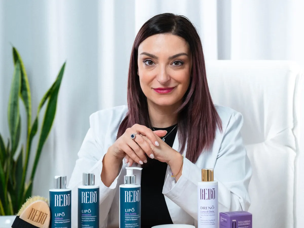 La dottoressa Marzia Bernardi con la sua linea di prodotti